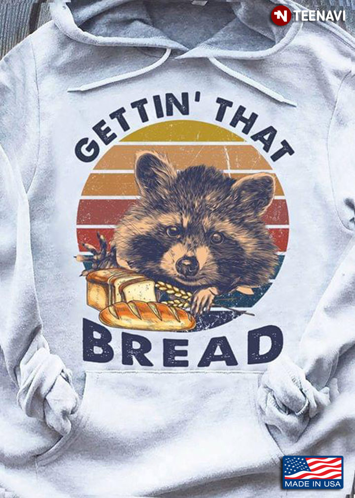 Raccoon Gettin' That Bread Vintage