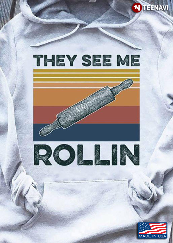 Rolling Pin They See Me Rolling Vintage