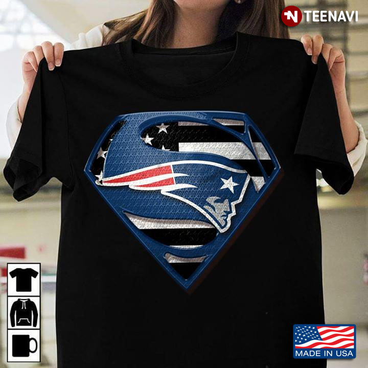 New England Patriots Superman American Flag The 4th Of July