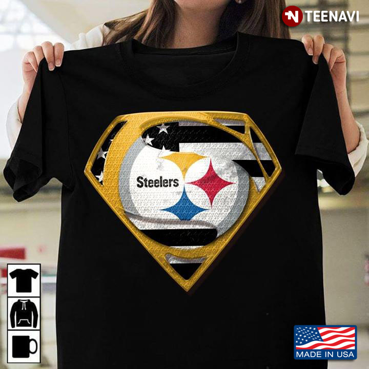 Pittsburgh Steelers Superman American Flag The 4th Of July