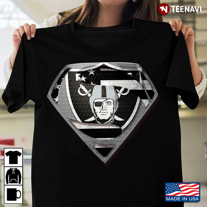 Oakland Raiders Superman American Flag The 4th Of July