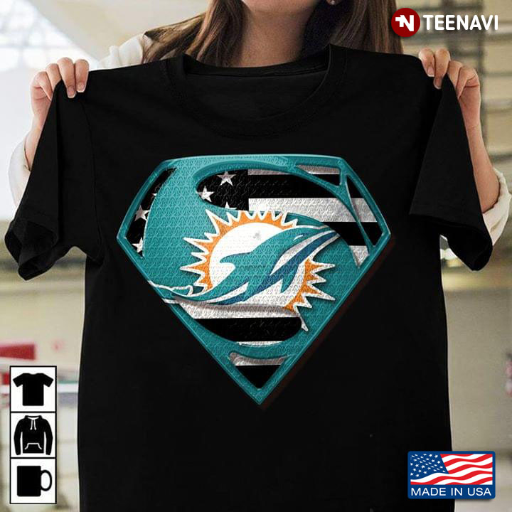 Miami Dolphins Superman American Flag The 4th Of July