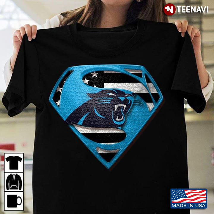 Carolina Panthers Superman American Flag The 4th Of July