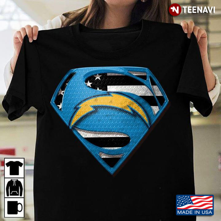 Los Angeles Chargers Superman American Flag The 4th Of July