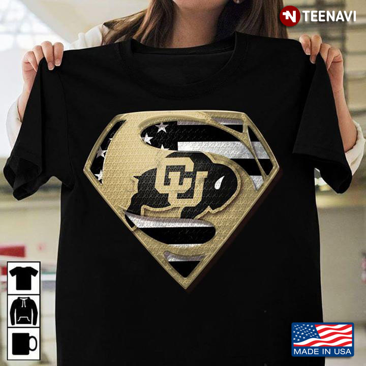Colorado Buffaloes Superman American Flag The 4th Of July