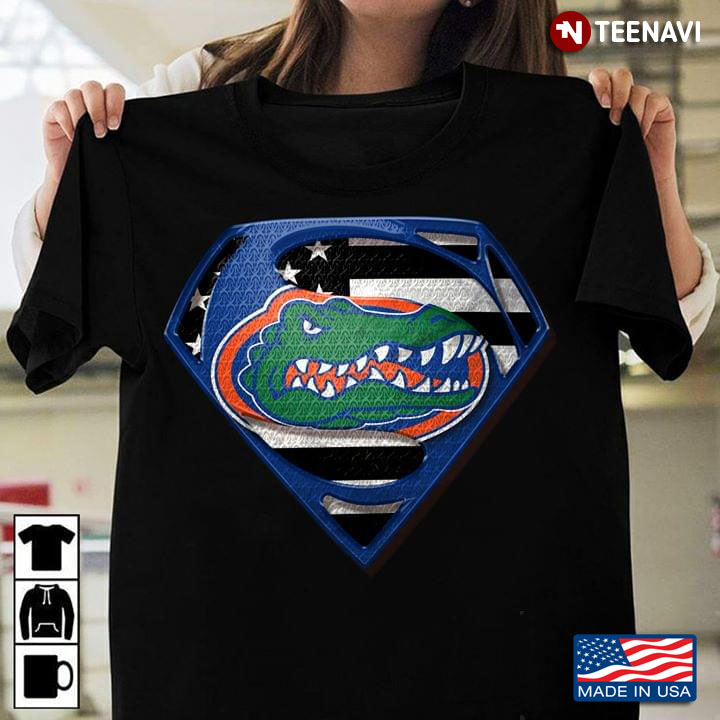 Florida Gators Superman American Flag The 4th Of July