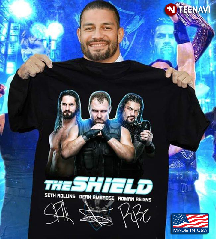 The Shield Seth Rollins Dean Ambrose And Roman Reigns Signatures