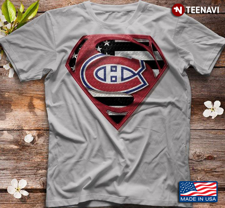 Montreal Canadiens Superman American Flag The 4th Of July