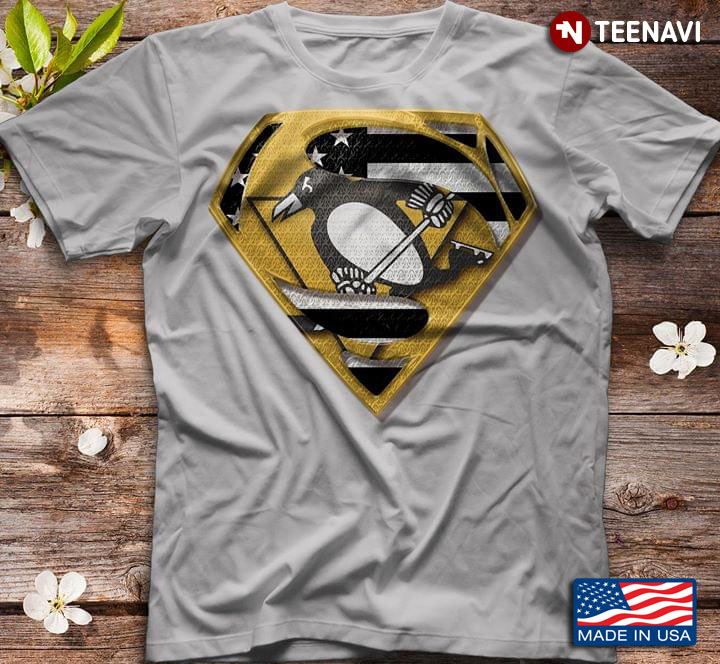 Pittsburgh Penguins Superman American Flag The 4th Of July