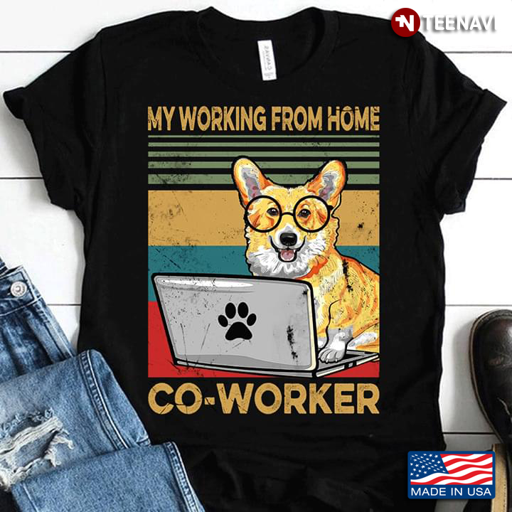 My Working From Home Co-worker Pembroke Welsh Corgi Vintage