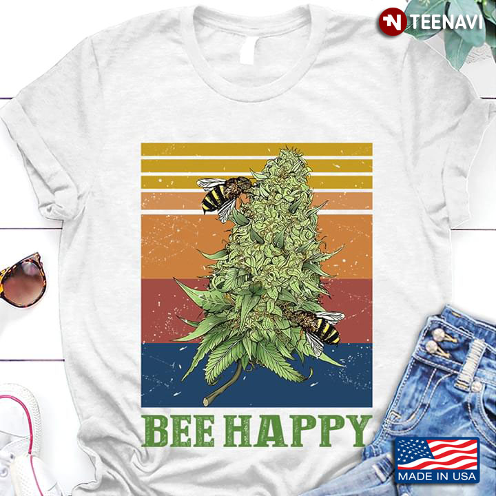 Marijuana Bee Happy Vintage