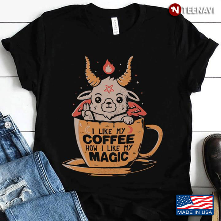 Unicorn Satan I Like My Coffee How I Like My Magic