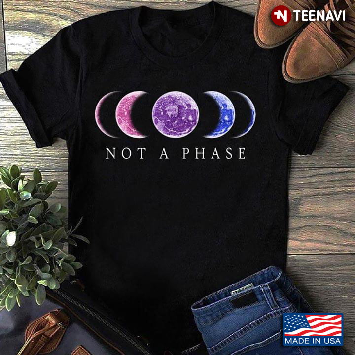 Moon Phase Not A Phase Bisexual LGBT Pride