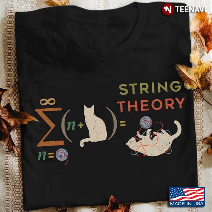 Funny Mathermetics Cats With Wool String Theory