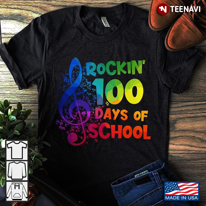 Music Note Rockin 100 Days Of School
