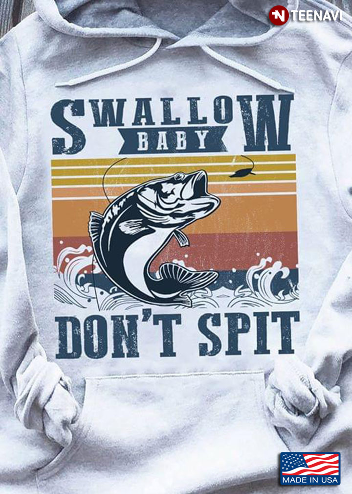 Fishing Swallow Baby Don't Spit Vintage