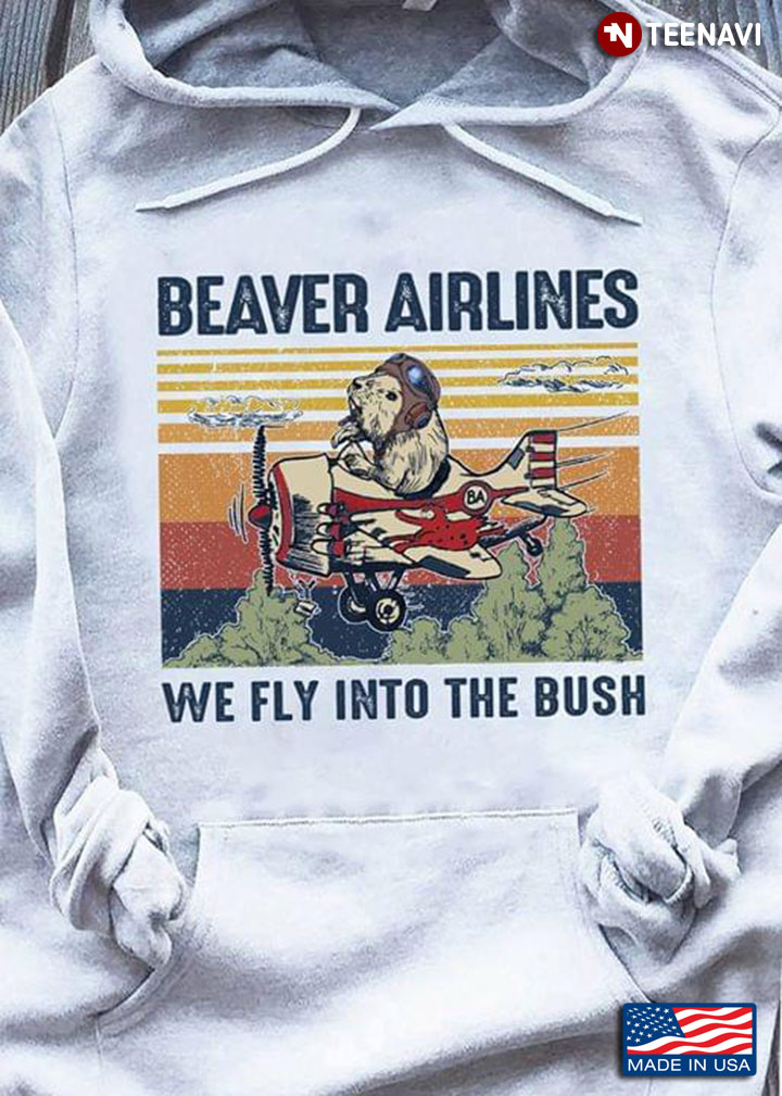 A Dog Driving The Plane Beaver Airlines We Fly Into The Bush Vintage