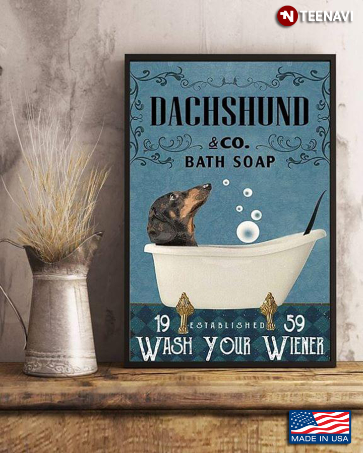 Vintage Dachshund & Co. Bath Soap Established 1959 Wash Your Wiener