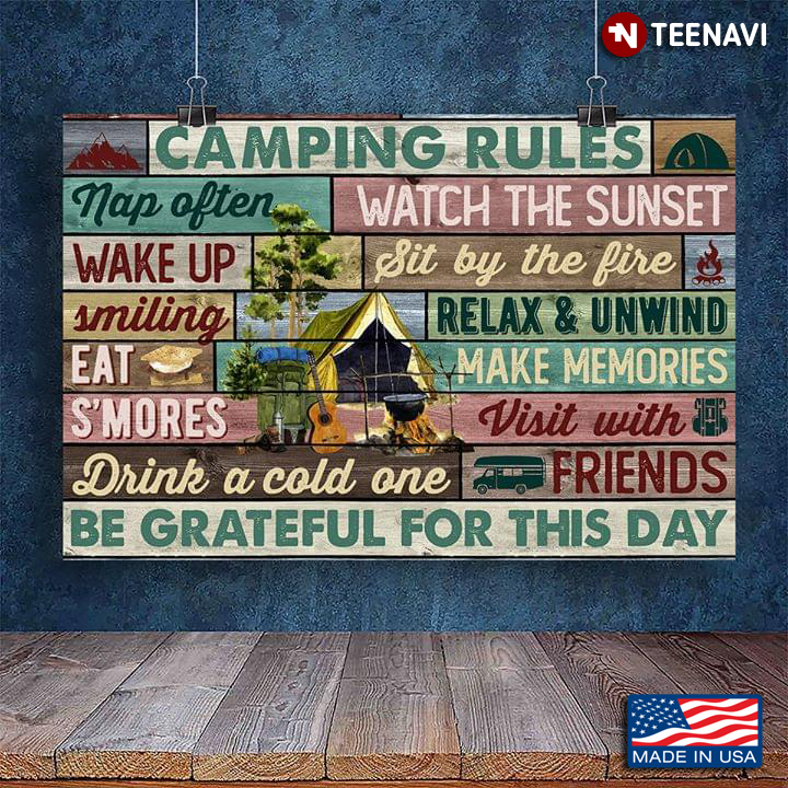 Vintage Theme Camping Rules