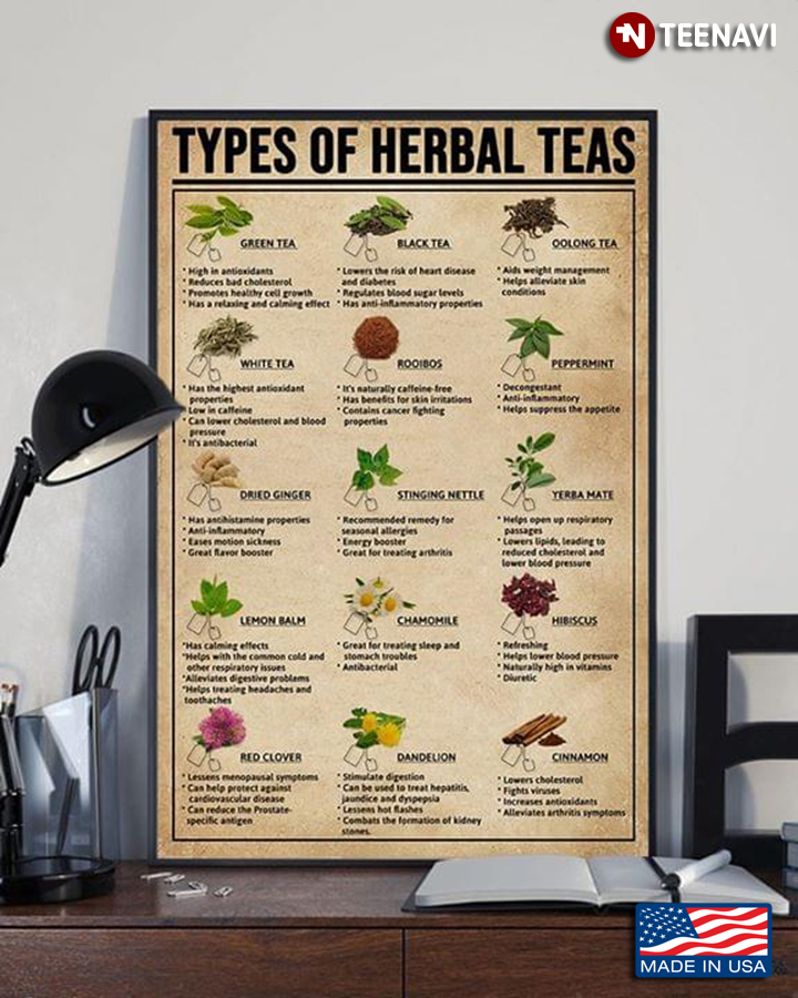 Types Of Herbal Teas