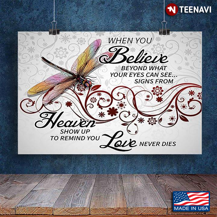 Colourful Dragonflies & Flowers Leaves Seamless Patterns When You Believe Beyond What Your Eyes Can See