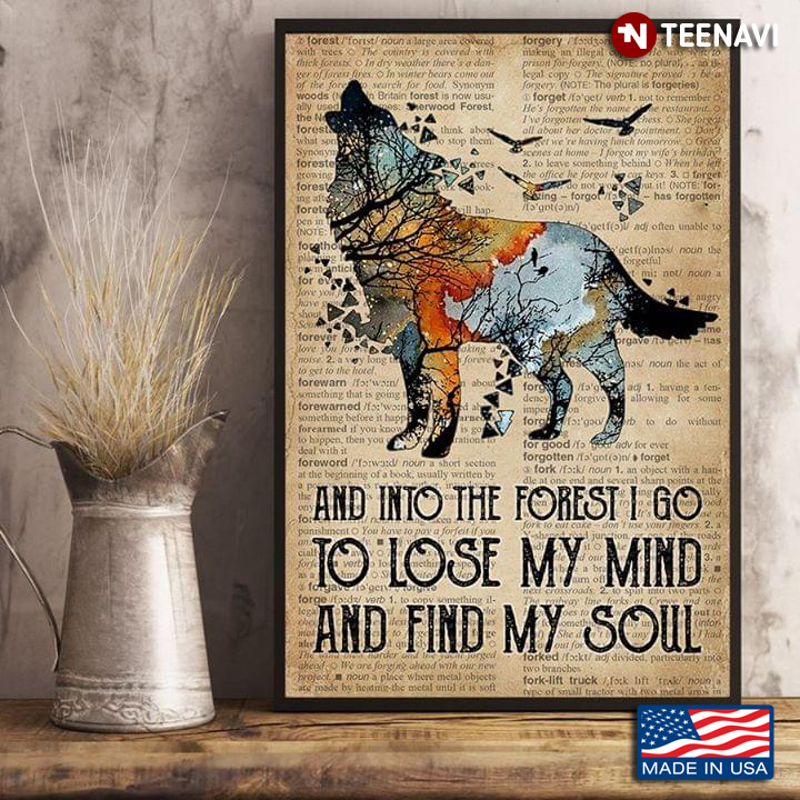 Dictionary Theme Wolf Howling & Birds And Into The Forest I Go To Lose My Mind And Find My Soul