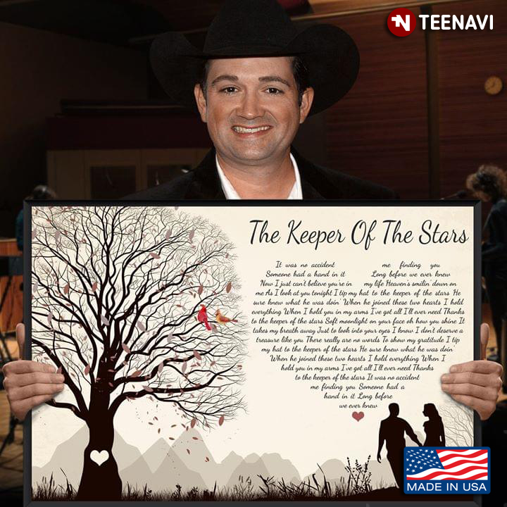Cardinals On Tree The Keeper Of The Stars Lyrics Tracy Byrd With Heart Typography