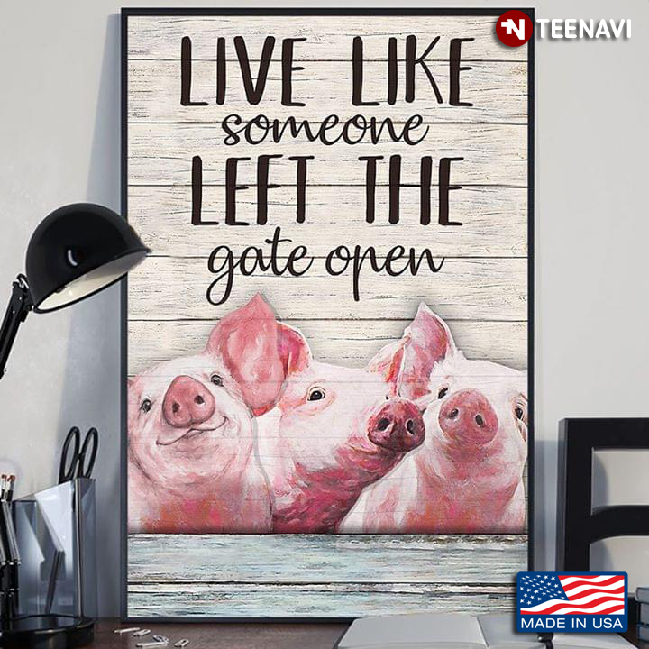 Three Little Pigs Live Like Someone Left The Gate Open