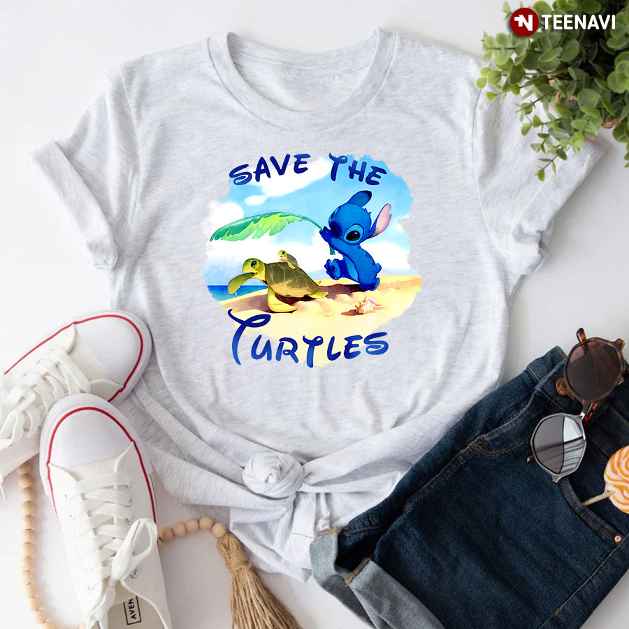 Stitch Save The Turtles T-Shirt