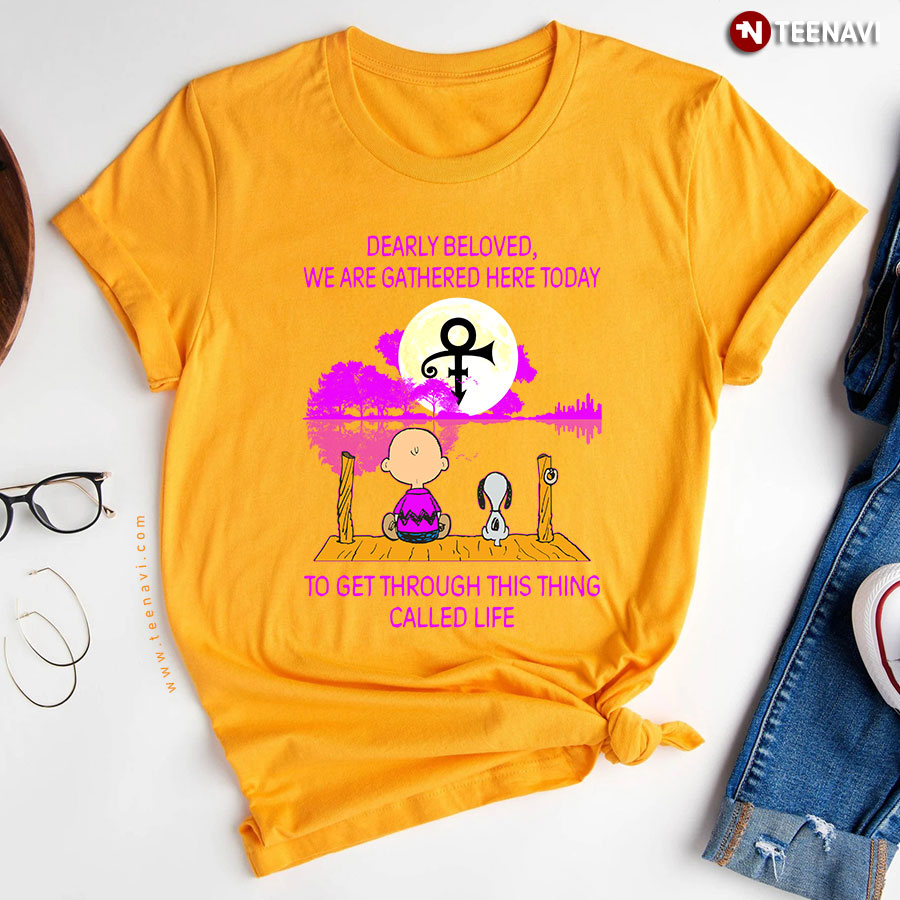 Boy And Snoopy Dearly Beloved We Are Gathered Here Today To Get Through This Thing Called Life