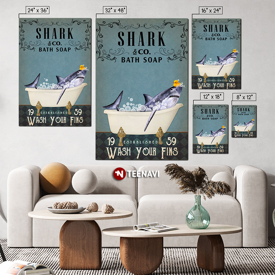 Vintage Shark And Little Duck Shark Co Bath Soap Established 1959 Wash Your Fins