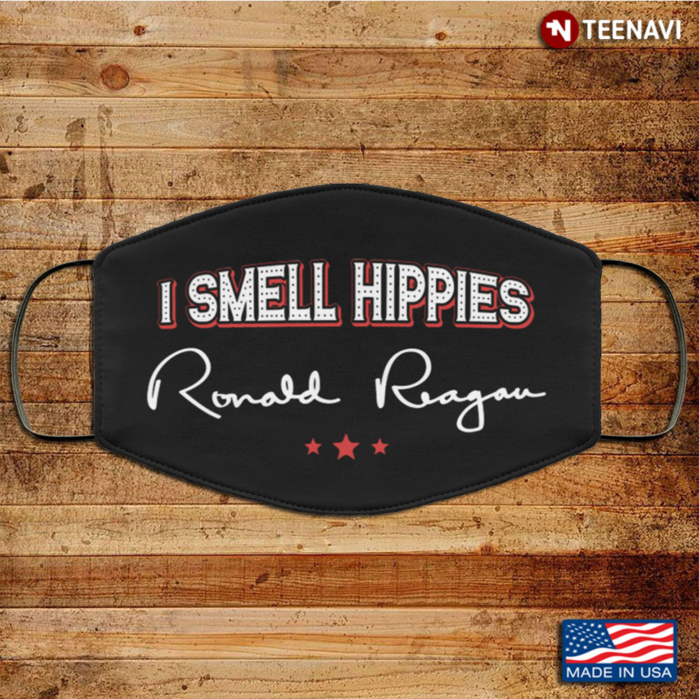I Smell Hippies Ronald Reagan Funny Mask