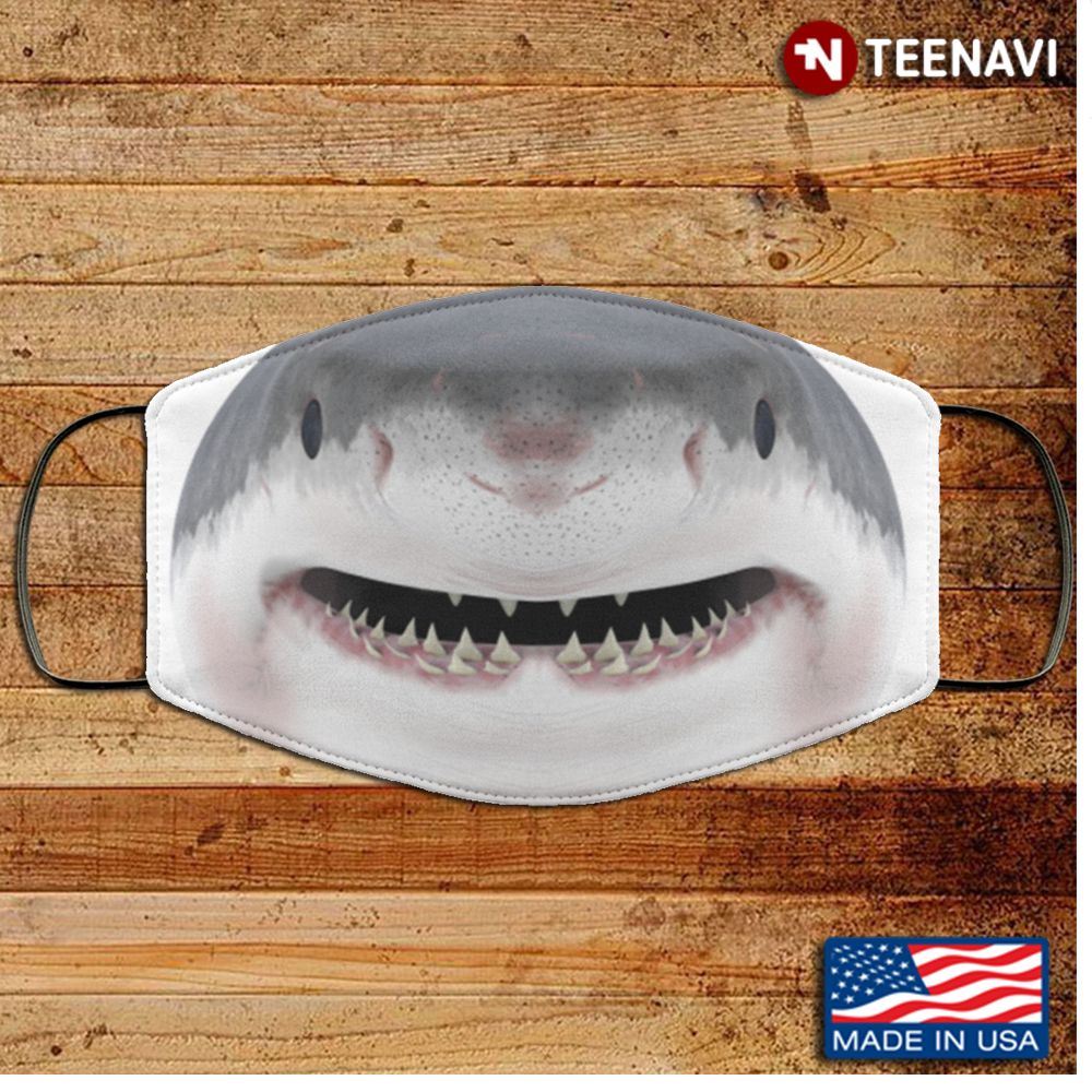 Smiling Shark Washable Reusable Custom