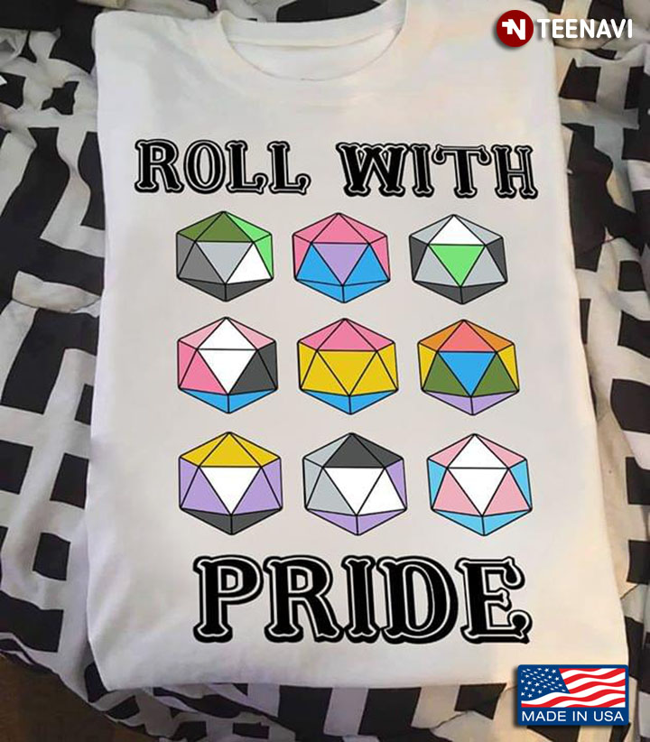 Roll With Pride LGBT D20 Dice