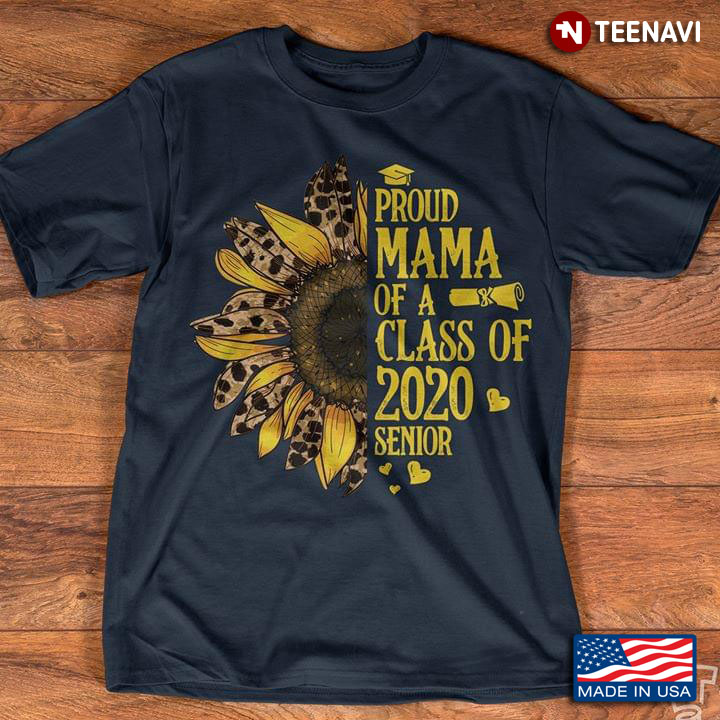 Sunflower Leopard Proud Mama Of A Class Of 2020 Senior