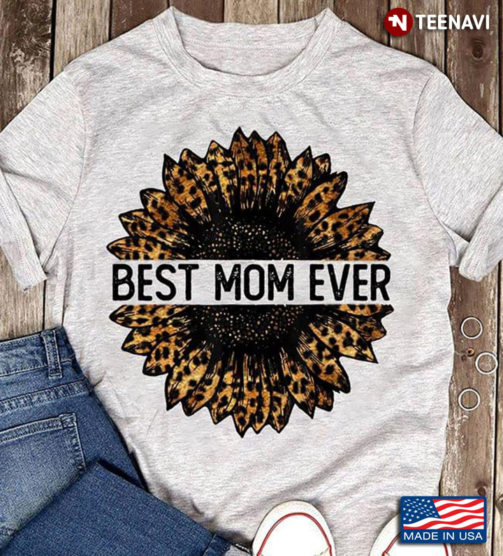 Sunflower Leopard Best Mom Ever