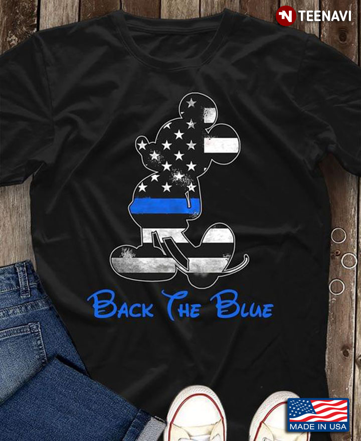 Mickey Mouse American Flag Back The Blue The 4th Of July Independence Day
