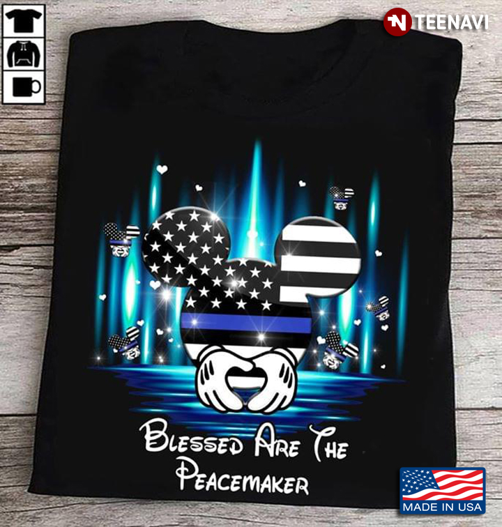 Disney Mickey Mouse Flag Blessed Are The Peacemaker The 4th Of July