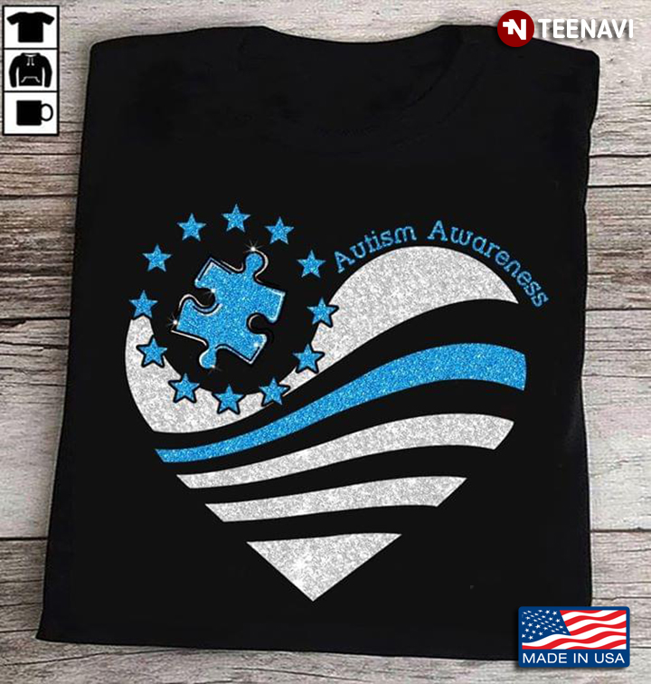 Autism Awareness You Are My Sunshine Heart American Flag The 4th Of July