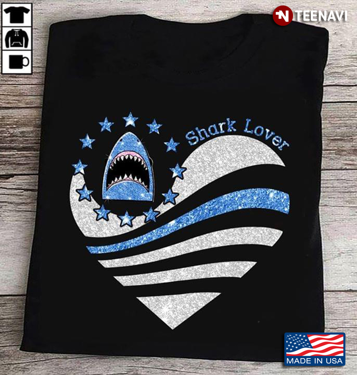 Shark Lover You Are My Sunshine Heart American Flag The 4th Of July