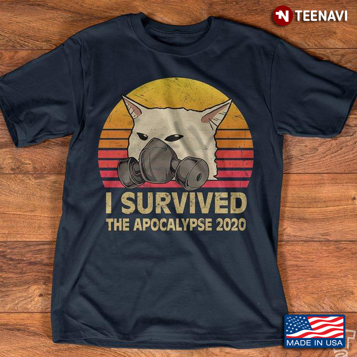 Cat I Survived The Apocalypse 2020 Vinatge