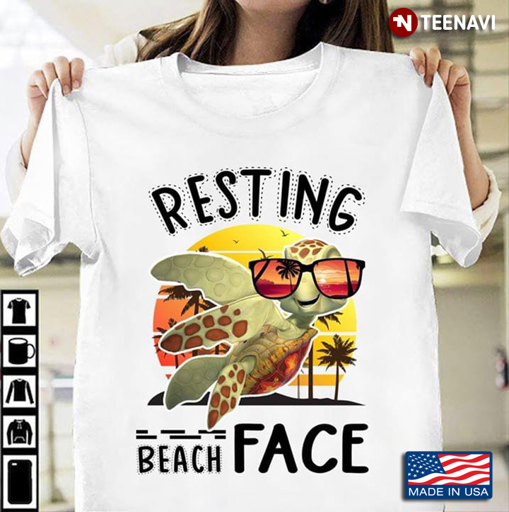 Resting Beach Face Turtle