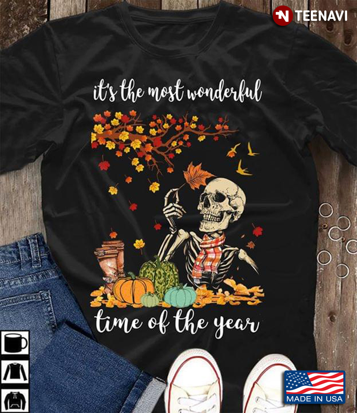Skeleton It's The Most Wonderful Time Of The Year Fall