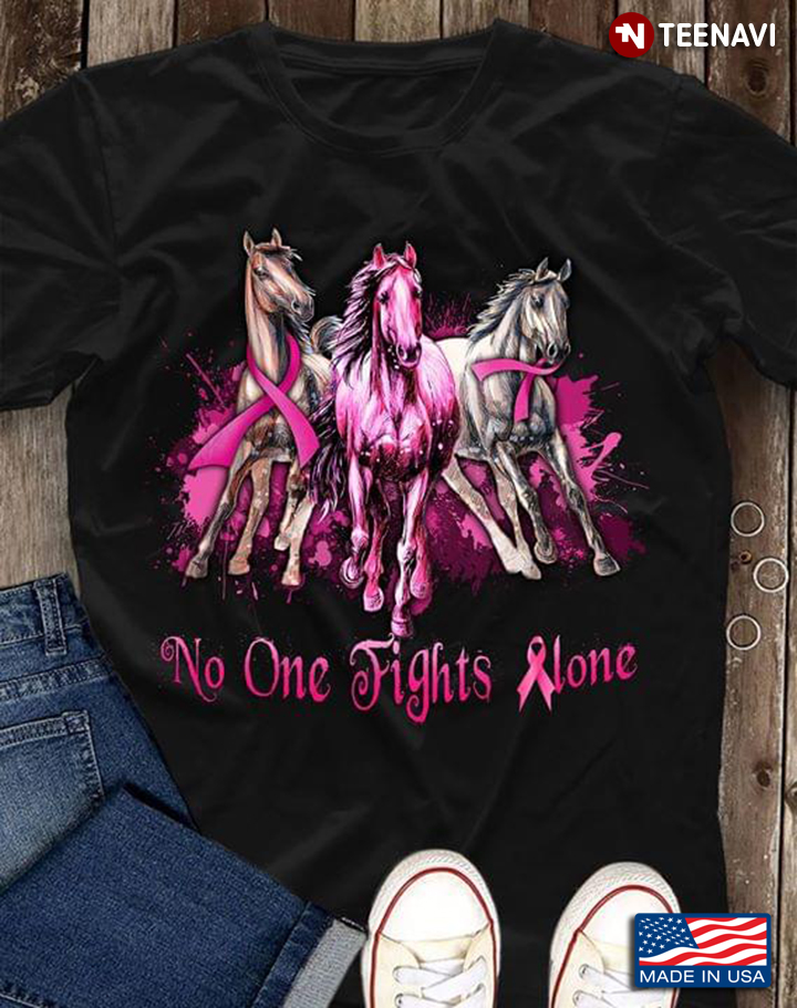 Horses No One Fight Alone Breast Caner Awareness
