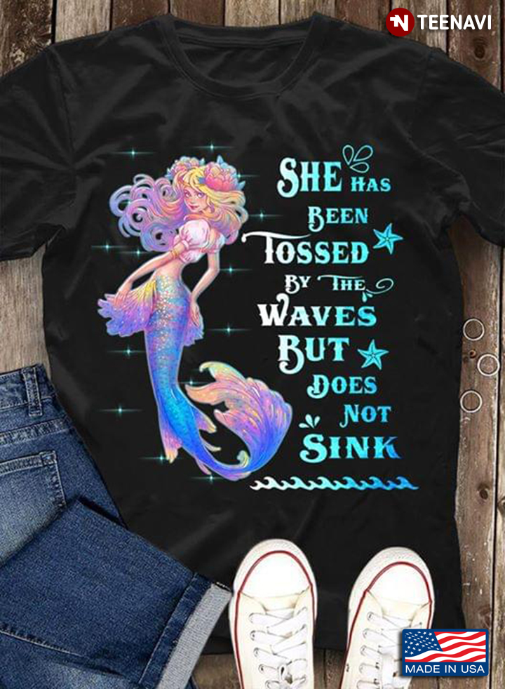 Mermaid She Has Been Tossed By The Waves But Does Does Not Sink