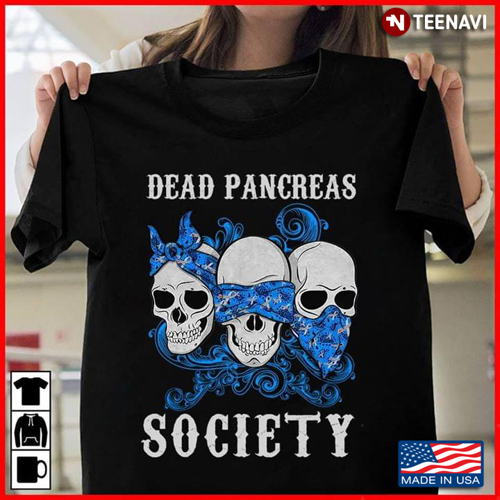 Dead Pancreas Society Skull Diabetes Awareness