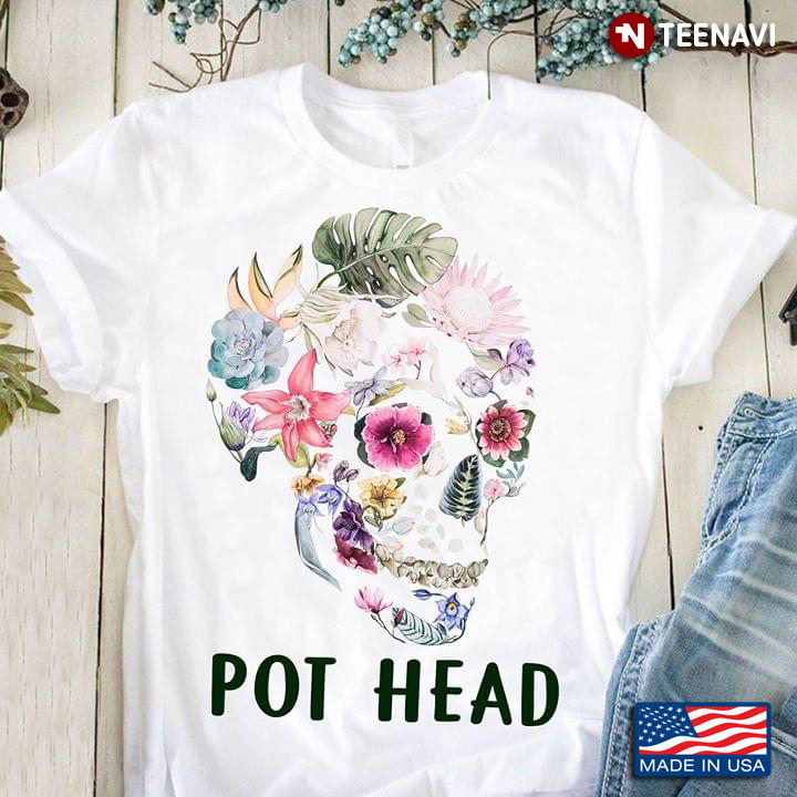 Skull With Flower Pot Head
