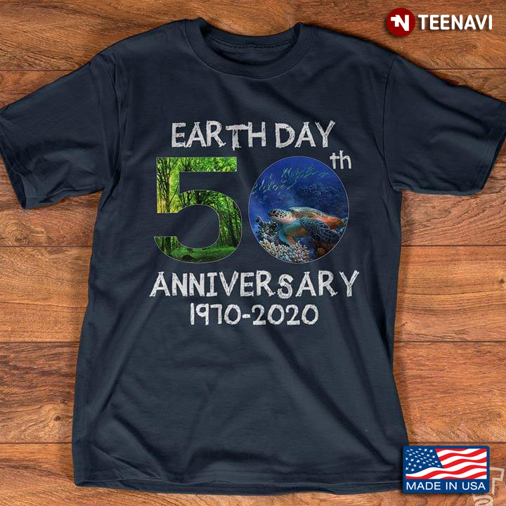 Forests Sea And Turtle Earth Day 50TH Anniversary 1970-2020