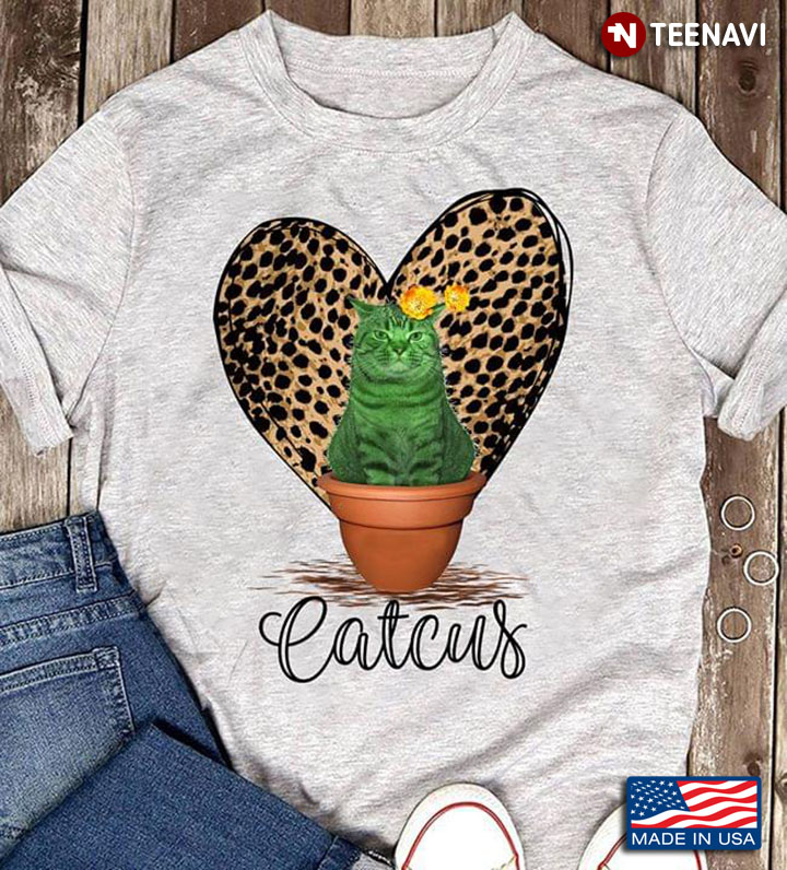 Cat With Heart Catcus