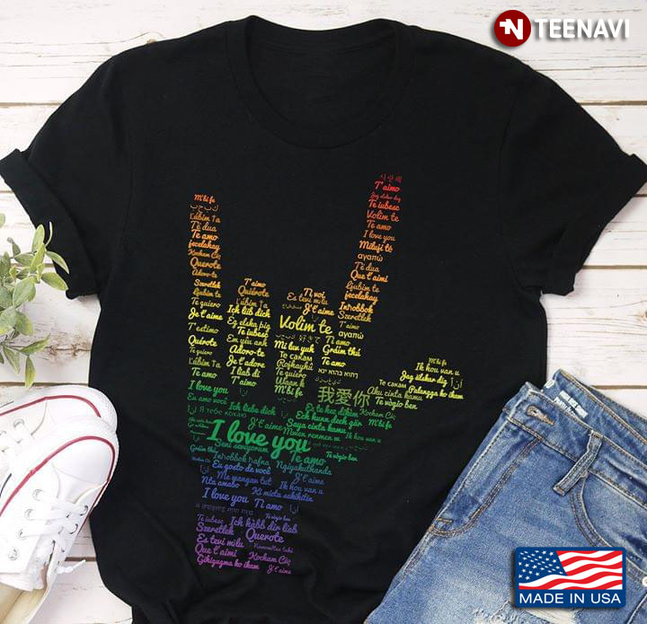 LGBT I Love You And Other Languages Nonverbal